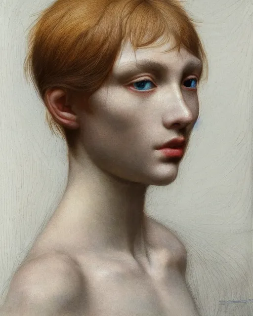 Prompt: a photoshoot of a model for balenciaga, by edgar maxence and caravaggio and michael whelan, artistic, intricate drawing, light brazen, realistic fantasy, extremely detailed and beautiful aesthetic face, 8 k resolution
