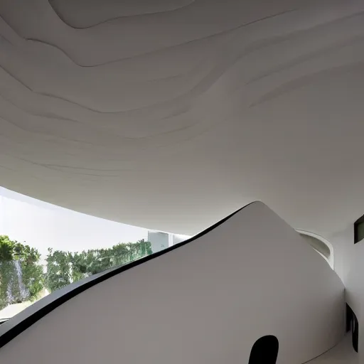 Image similar to house designed by zaha hadid