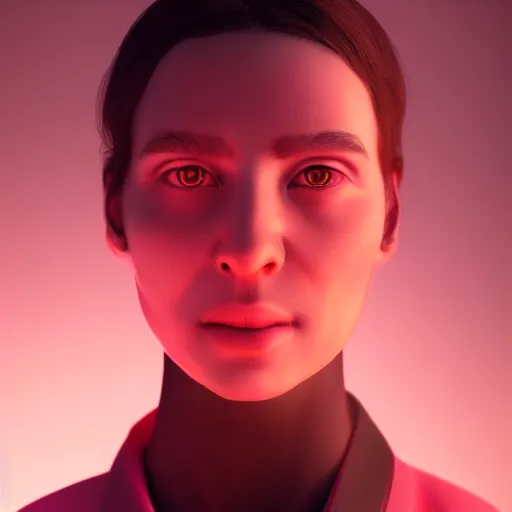Prompt: stable diffusion human avatar, digital art, realistic, cinematic, ray tracing, pink lighting