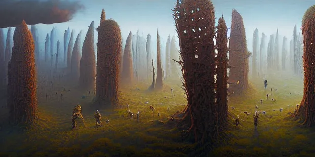 Prompt: painting abstract by tomasz alen kopera and svetlin velino by eddie jones and simon stahlenhag