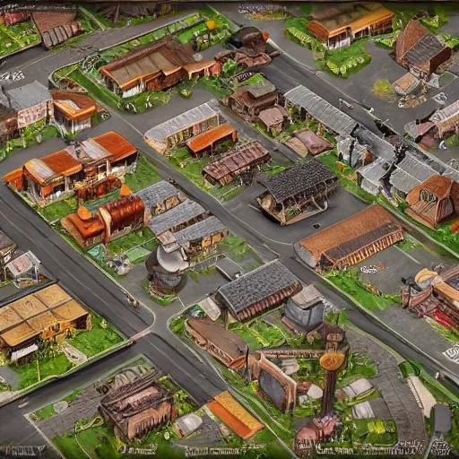 Prompt: A birds-eye DND map of a Home Depot highly detailed, 8k, sharp focus, trending on artstation