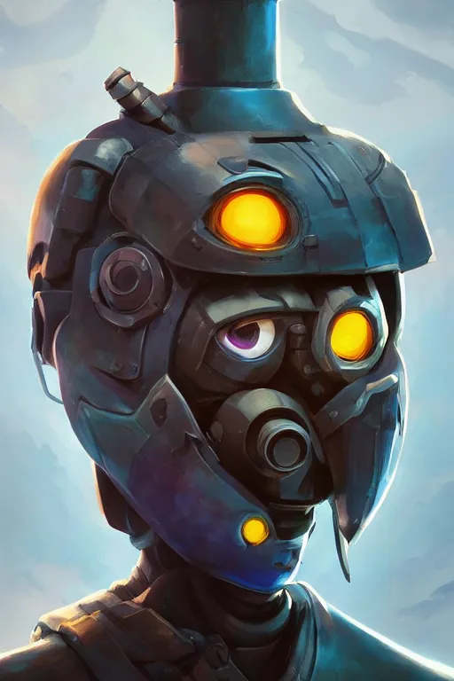 Image similar to epic mask helmet robot ninja portrait stylized as fornite style game design fanart by concept artist gervasio canda, behance hd by jesper ejsing, by rhads, makoto shinkai and lois van baarle, ilya kuvshinov, rossdraws global illumination radiating a glowing aura global illumination ray tracing hdr render in unreal engine 5