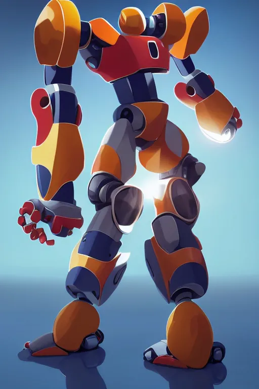 Image similar to metabots medabots medarotto medarot robot minimalist comics, behance hd by jesper ejsing, by rhads, makoto shinkai and lois van baarle, ilya kuvshinov, rossdraws global illumination ray tracing hdr radiating a glowing aura