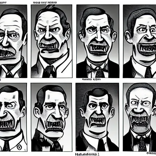 Image similar to howard phillips lovecraft in the form of the simpsons characters