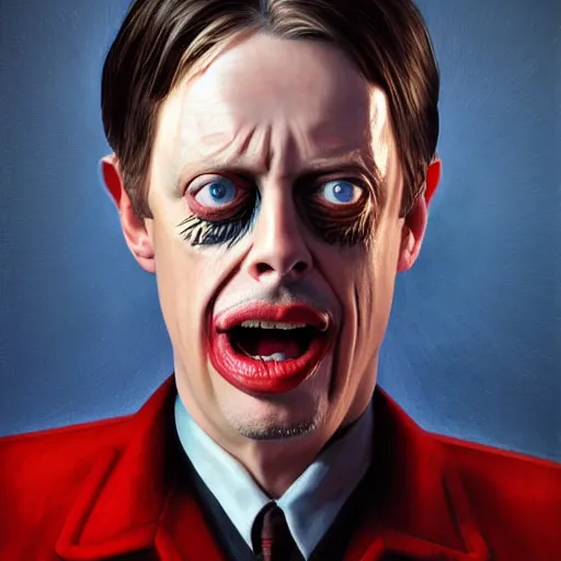 Image similar to hyperrealistic mixed media high resolution painting of a Steve Buscemi as Austin Powers, stunning 3d render inspired art by István Sándorfi and Greg Rutkowski and Unreal Engine, perfect symmetry, dim volumetric lighting, 8k octane beautifully detailed render, post-processing, extremely hyper-detailed, intricate, epic composition, highly detailed attributes, highly detailed atmosphere, cinematic lighting, masterpiece, trending on artstation, very very detailed, masterpiece, stunning, flawless structure, lifelike texture, perfection,