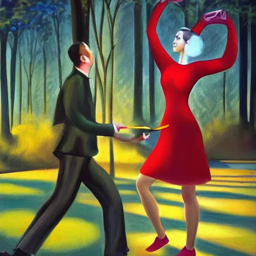 Prompt: woman juggling in the park. Oil painting. Digital painting. Art station. Mood lighting. highly detailed, concept art, intricate, sharp focus, einar jonsson , man ray