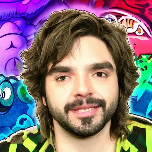 Image similar to a picture of vinny vinesauce.