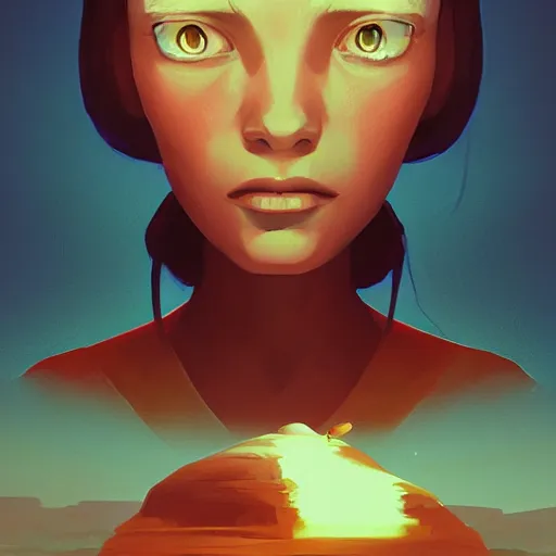 Image similar to face icon stylized minimalist close encounters of the third kind, loftis, cory behance hd by jesper ejsing, by rhads, makoto shinkai and lois van baarle, ilya kuvshinov, rossdraws global illumination