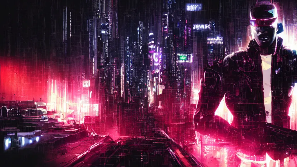 Prompt: black cyberpunk background