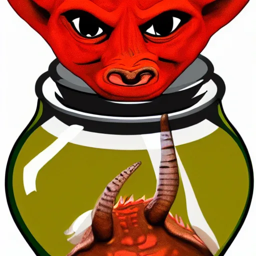 Image similar to Jar-jar in a jar