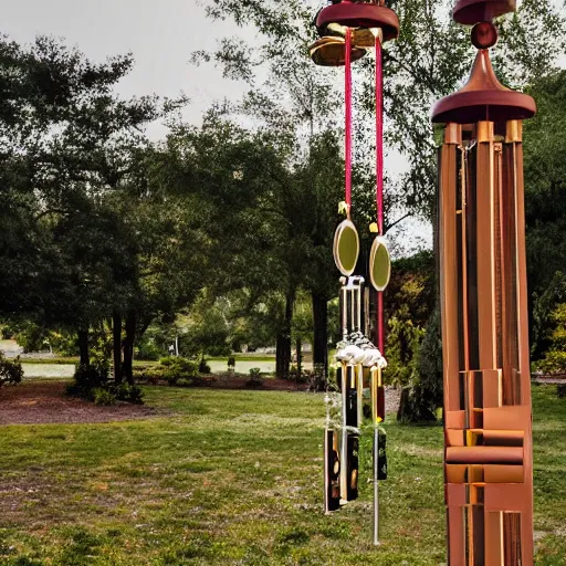 Image similar to professional photography of wind chimes