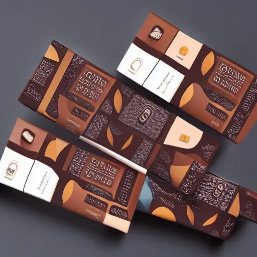 Image similar to chocolate packaging design, premium, bold colours, patterns, behance, packaging of the world