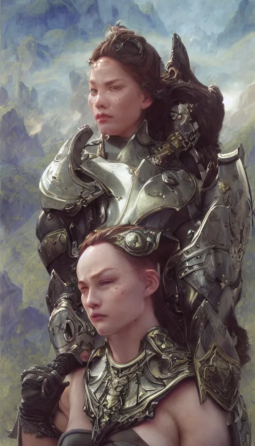 Prompt: epic masterpiece guards, heavily armed, chainmails, plate armor, fat and slimt, sweaty skin, hyperrealistic, octane render, cinematic, beautiful face and flawless skin, perfect hands, 5 fingers, by Edgar Maxence and Ross Tran and Michael Whelan, Legends of Runeterra