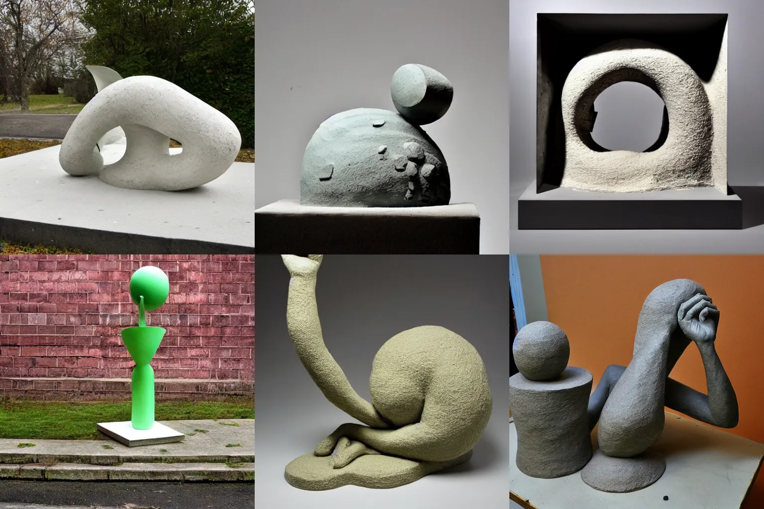 Prompt: sculpture in the style of Peter Fischli