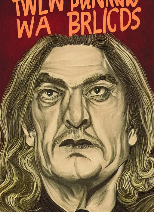 Prompt: Twin Peaks artwork by Ron Lesser