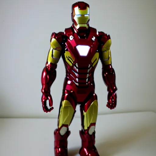 Image similar to ironman toy made of chocolate