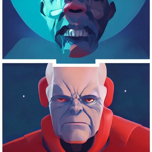 Image similar to face icon stylized minimalist the thing from another world 1 9 5 1, loftis, cory behance hd by jesper ejsing, by rhads, makoto shinkai and lois van baarle, ilya kuvshinov, rossdraws global illumination