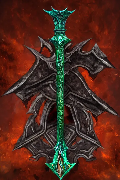 Image similar to the chaos dagger, hd image