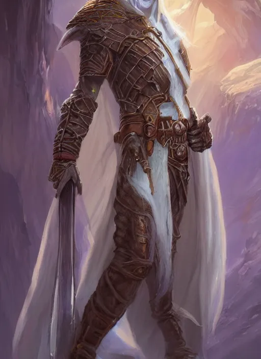 Prompt: acolyte white, ultra detailed fantasy, dndbeyond, bright, colourful, realistic, dnd character portrait, full body, pathfinder, pinterest, art by ralph horsley, dnd, rpg, lotr game design fanart by concept art, behance hd, artstation, deviantart, hdr render in unreal engine 5