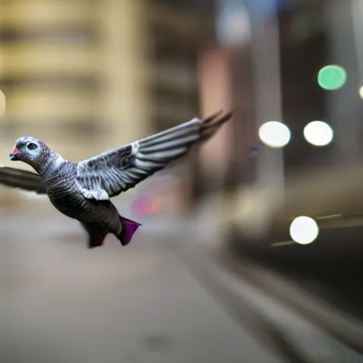 Image similar to bionic!!!!!! robot carrier pigeon!!!!!!!!!!!!! usb flying!!!!!!! photo photography shallow depth of field soft focus