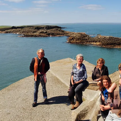 Prompt: photo of people from bretagne