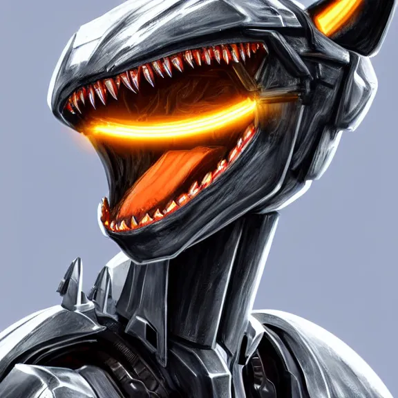 Prompt: close up mawshot of a perfect elegant beautiful stunning anthropomorphic hot female robot mecha dragon, with sleek silver metal armor, glowing OLED visor, looking the camera, eating camera pov, open dragon maw being highly detailed and living, pov camera looking into the maw, food pov, micro pov, prey pov, vore, digital art, pov furry art, anthro art, furry, warframe art, high quality, 8k 3D realistic, dragon mawshot art, maw art, macro art, micro art, dragon art, Furaffinity, Deviantart, Eka's Portal, G6