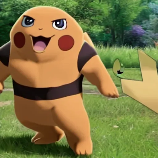 Image similar to dwayne the rock johnson as pokemon go pokemon screenshot from pokemon go