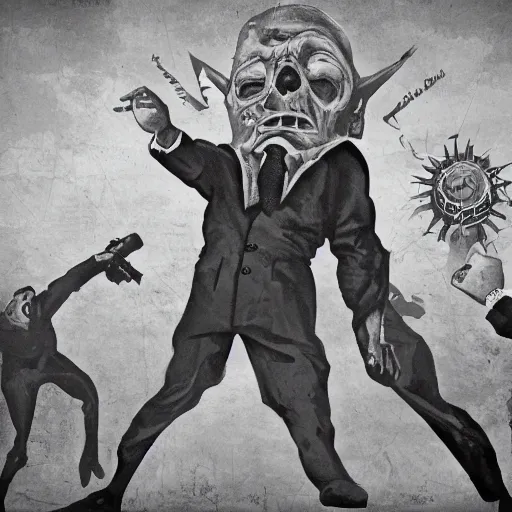 Prompt: a totalitarian nightmare.