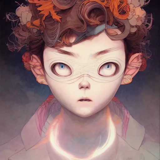 Image similar to prompt : adventure character portrait soft light painted by james jean and katsuhiro otomo and erik jones, inspired by evangeleon anime, smooth face feature, intricate oil painting, high detail illustration, sharp high detail, manga and anime 1 9 9 9