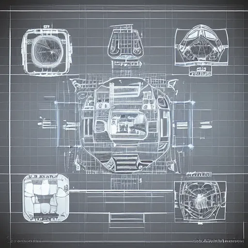 Prompt: little intelligent child makes blueprint of ultramodern spaceship, boy, digital art, very realistic, 4k, by Dean MacAdam