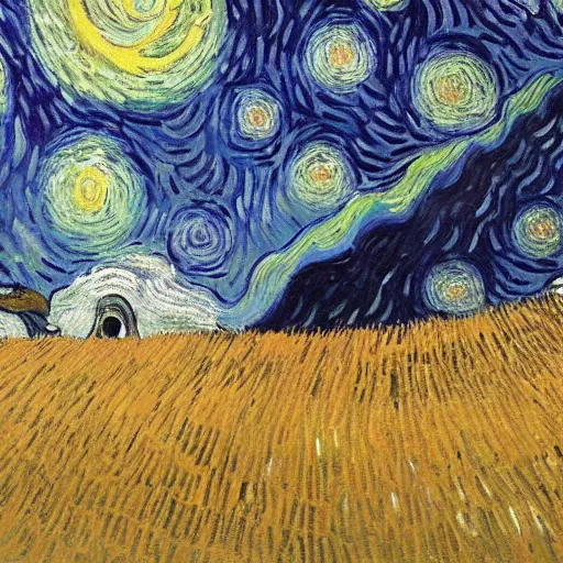 Prompt: Liminal space in outer space, by Van Gogh!!!!!