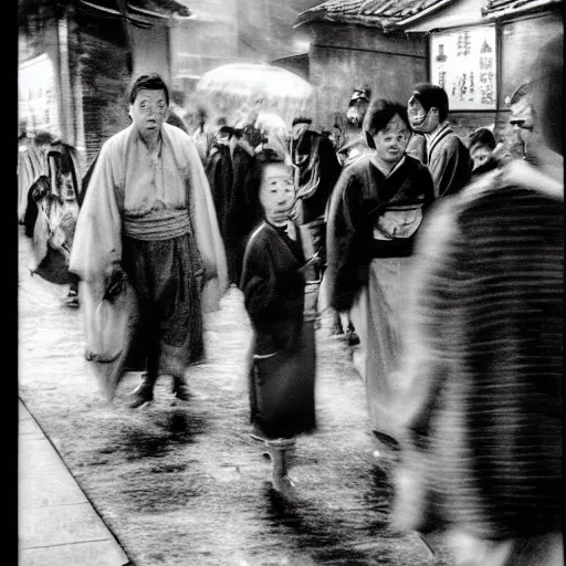 Image similar to candid street photography of a genji apparition dream scene ( 2 0 2 1 ) by hisaji hara