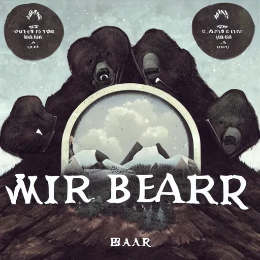 Image similar to war bear album art, cover art, poster