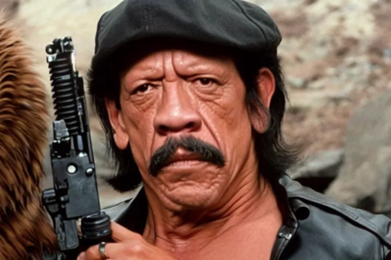 Image similar to danny trejo as han solo