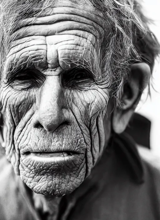 Prompt: DSLR photo portrait still of 132 year old age 132 Keith Richards at age 132!!!, 85mm f1.8