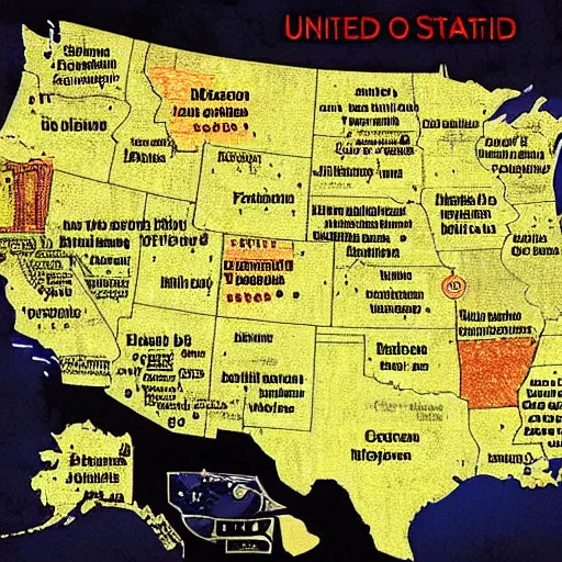 Image similar to map of the united states without ohio