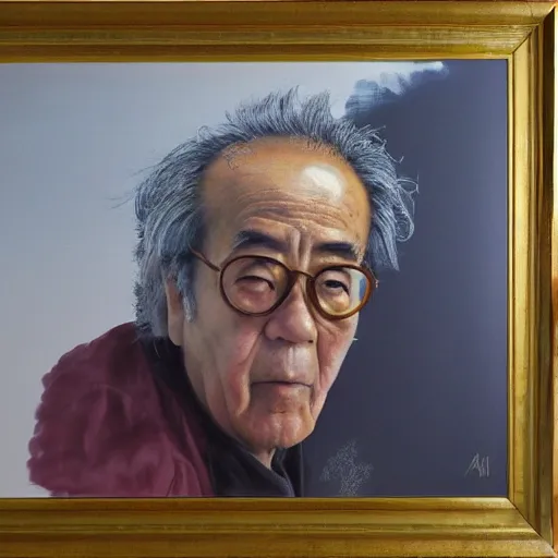 Prompt: yoshitaka amano's famous and beautiful painting of jean baudrillard in the oceanspray cranberry commercial