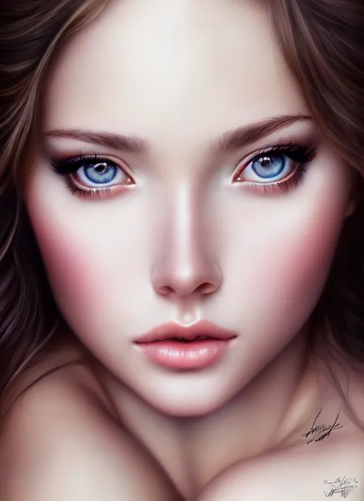 Image similar to a gorgeous female photo, professionally retouched, soft lighting, realistic, smooth face, perfect eyes, [ wide angle ], sharp focus on eyes, 8 k high definition, insanely detailed, intricate, elegant, art by artgerm, snowy winter