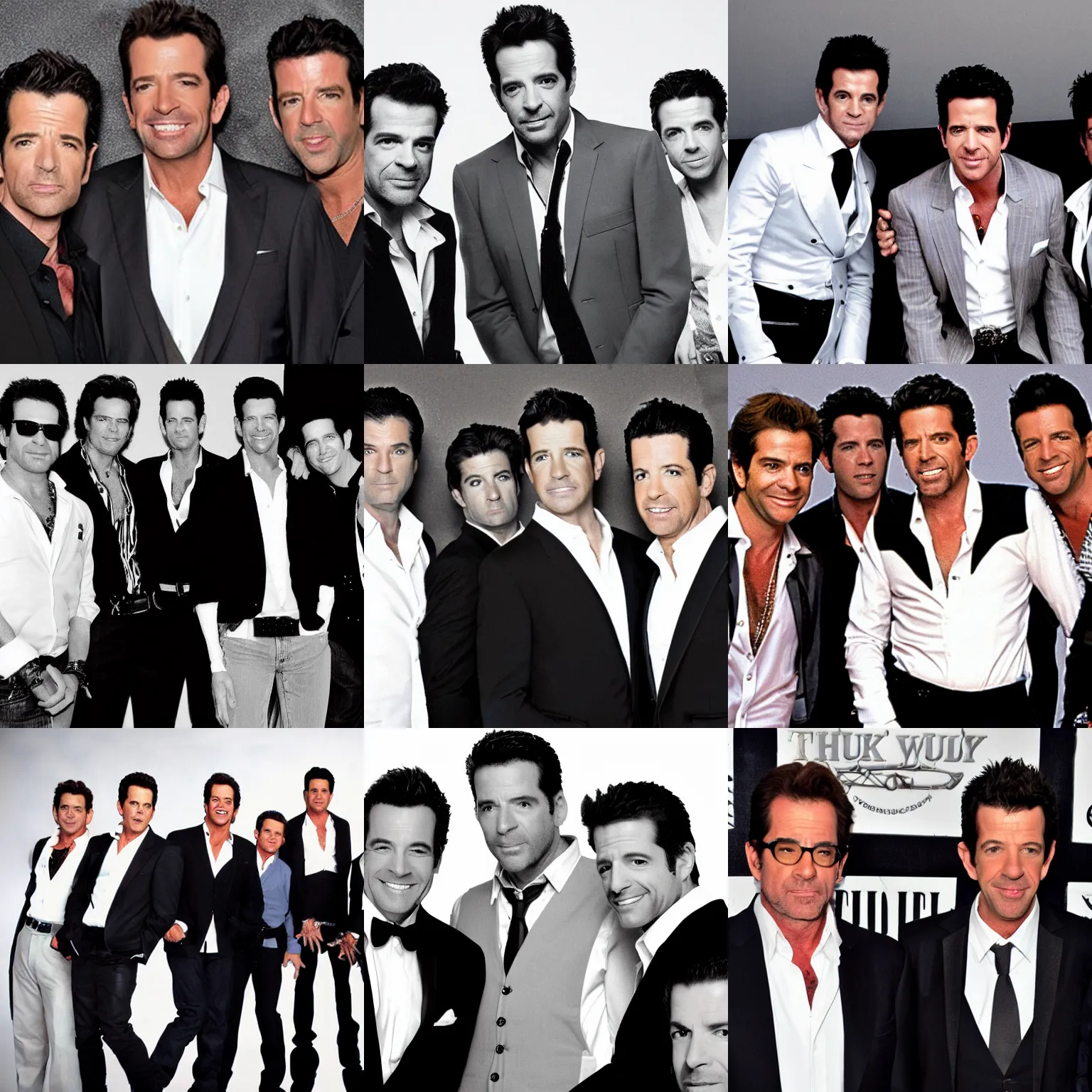 Prompt: huey lewis and nkotb