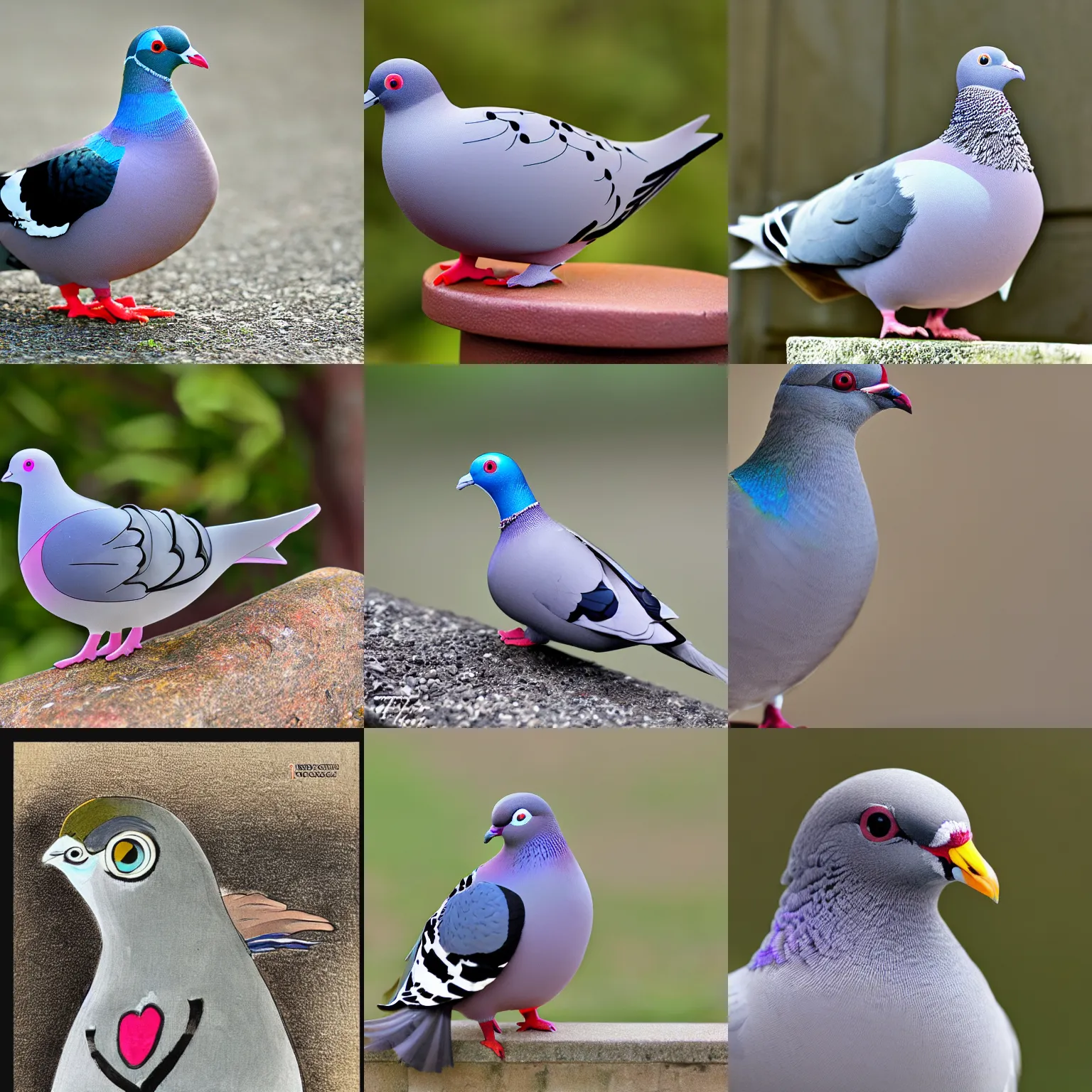 Prompt: pigeon shuu