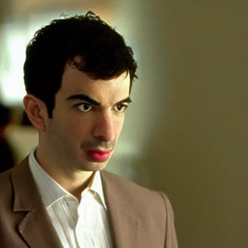 Image similar to “a still of Nathan Fielder in Eyes Wide Shut”