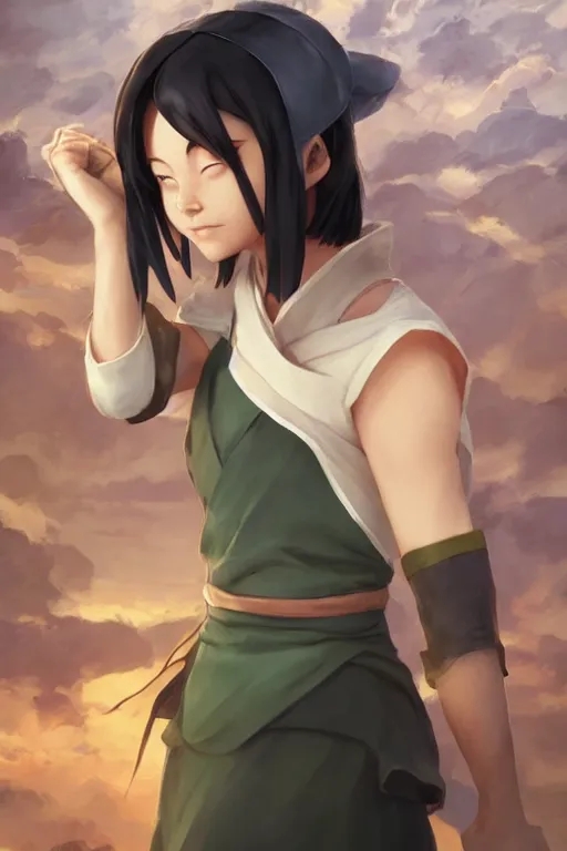 Prompt: Toph from the last Airbender , made by Stanley Artgerm Lau, WLOP, Rossdraws, ArtStation, CGSociety, concept art, cgsociety, octane render, trending on artstation, artstationHD, artstationHQ, unreal engine, 4k, 8k,