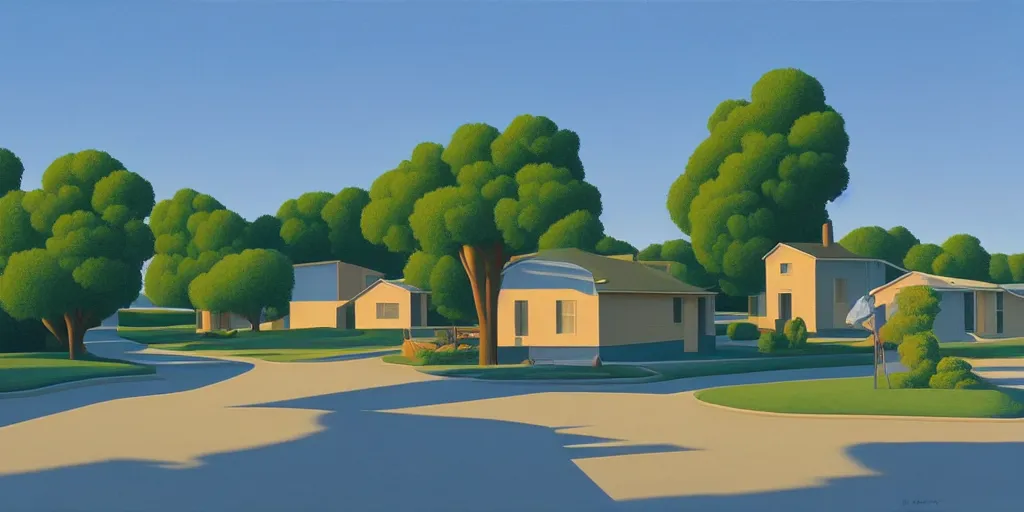 Image similar to they knew, blue sky, summer evening, kenton nelson