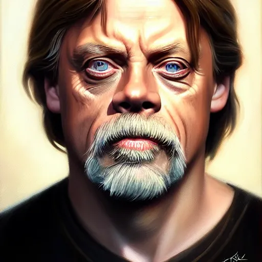 Prompt: a fantasy style portrait painting of mark hamill from the 1 9 6 0 s oil painting unreal 5 daz. rpg portrait, extremely detailed artgerm greg rutkowski greg hildebrandt tim hildebrandt