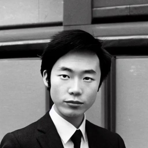 Image similar to photograph of 1 9 8 0 s cool chinese young man in shanghai