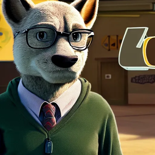 Image similar to walter white as a zootopia character