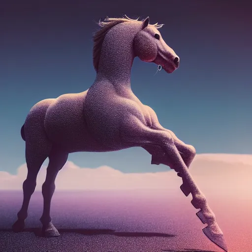 Image similar to hyperrealism aesthetic highly detailed photography of horse astonautback riding on a. from western by hiroyuki okiura and katsuhiro otomo and alejandro hodorovski style with many details by mike winkelmann and vincent di fate in sci - fi style. volumetric natural light hyperrealism photo on dsmc 3 system,