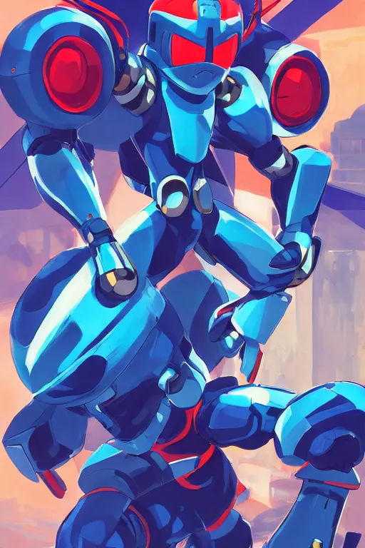 Image similar to robot ninja mask helmet megaman x zero rockman 2 0 2 2 switch game boss legacy collection fanart artsation, art gta 5 comics, behance hd by jesper ejsing, by rhads, makoto shinkai and lois van baarle, ilya kuvshinov, rossdraws global illumination ray tracing