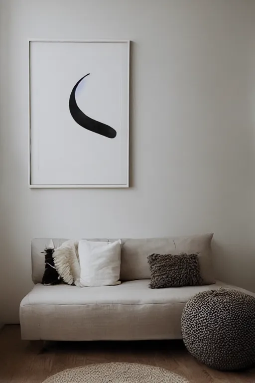 Image similar to minimalist boho style art of a farn