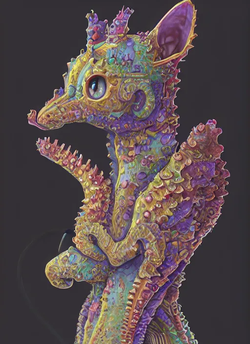 Prompt: cat seahorse fursona wearing headphones, full body portrait of autistic bisexual graphic designer and musician, attractive androgynous humanoid, highly coherent detailed character design, weirdcore voidpunk digital art by artgerm, akihiko yoshida, louis wain, wlop, noah bradley, furaffinity, cgsociety, trending on artstation, trending on deviantart